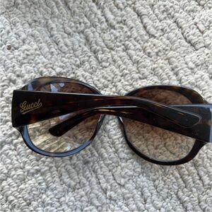 Gucci Women's Tortoiseshell Sunglasses - Dark Brown with Gold Logo